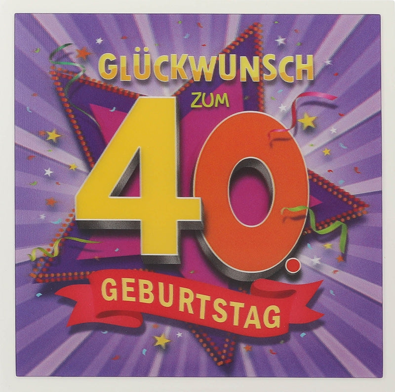 Glückwunsch zum 40. Geburtstag Depesche