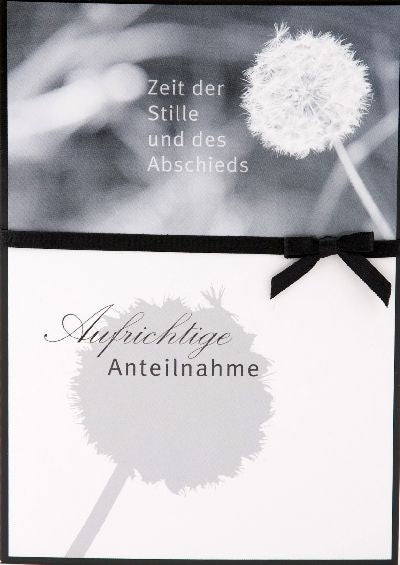 Zeit der Stille und des Abschieds... Depesche