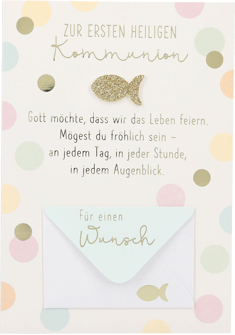 Zur ersten heiligen Kommunion Gott... Depesche