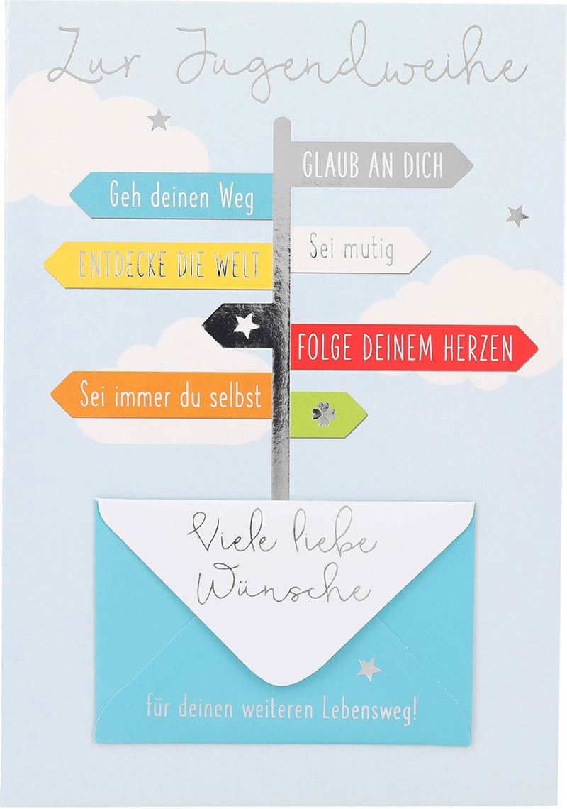 Zur Jugendweihe - Glaub an dich ... Depesche