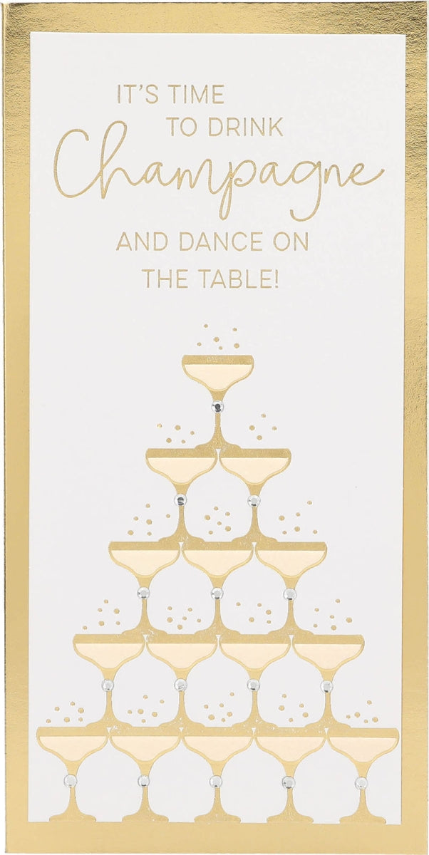 It's time to drink champagne and dance..