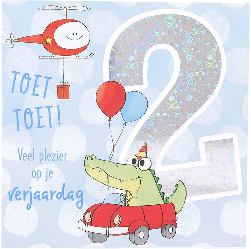 2 Toet toet! Veel plezier op je verjaard Depesche