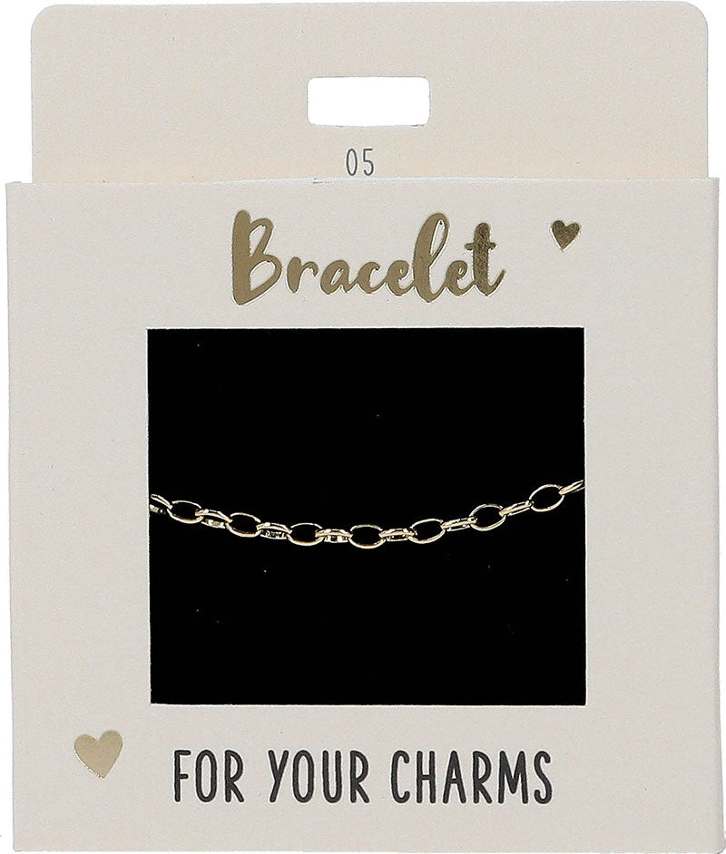 Bracelet gold, links medium