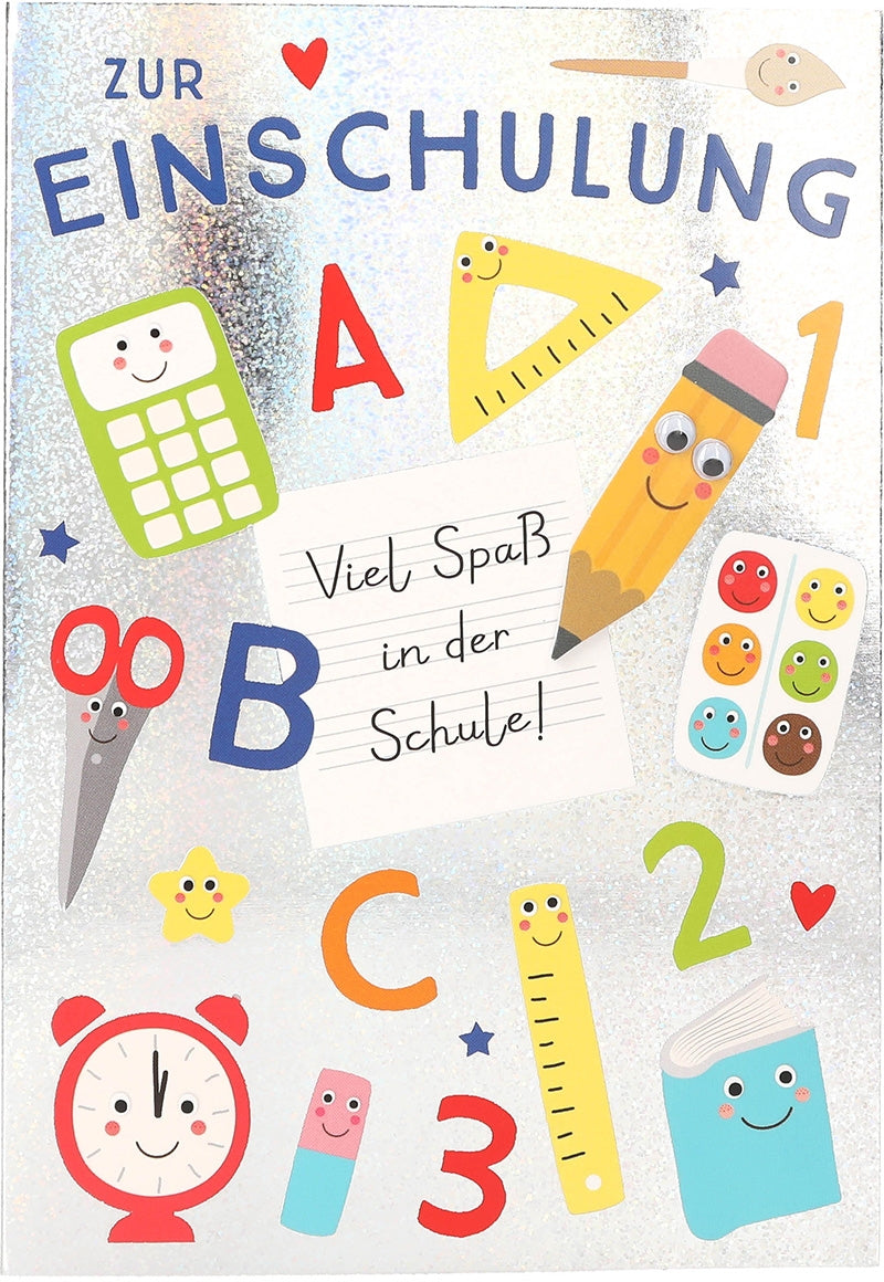 Zur Einschulung Viel Spaß in... Depesche