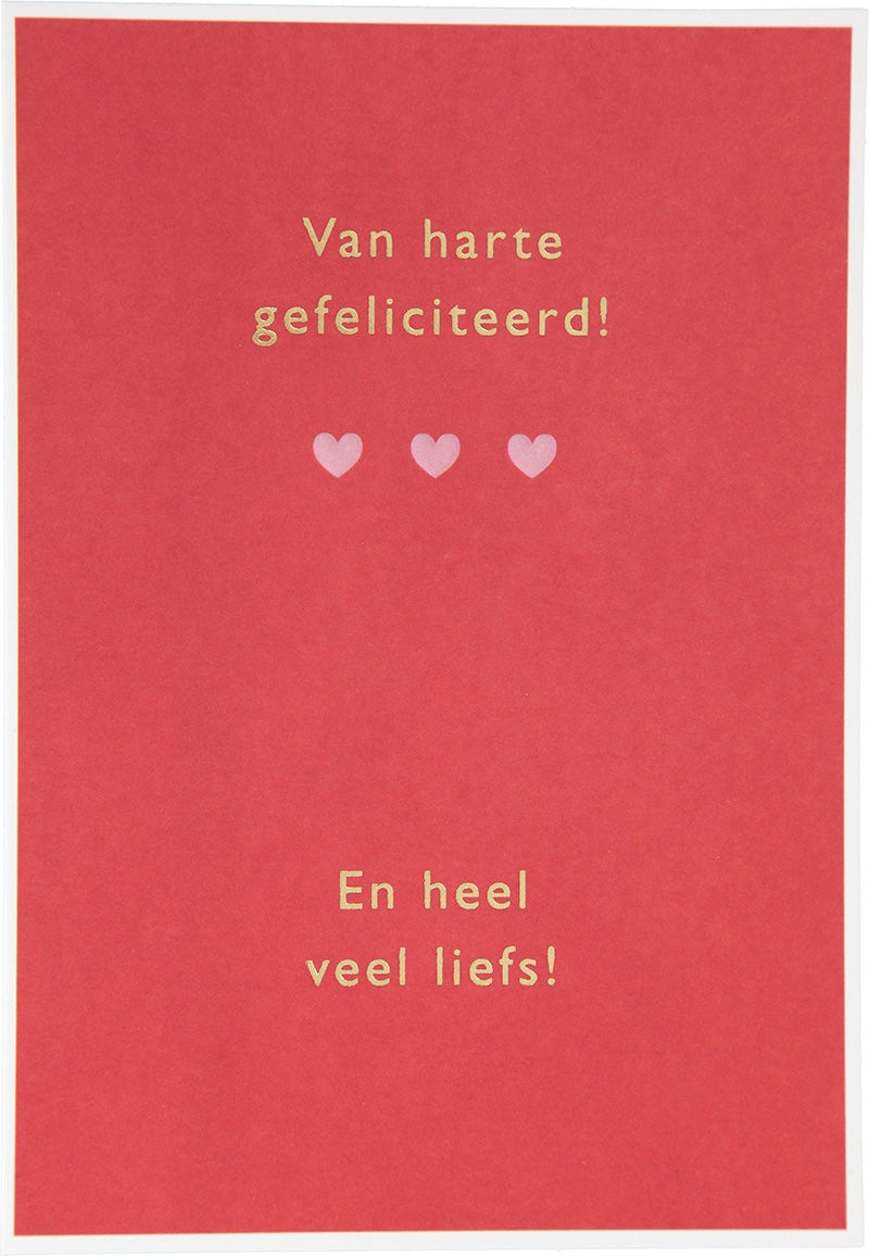 Van harte gefeliciteerd! En heel veel... Depesche