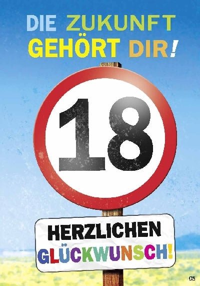 Die Zukunft gehört dir! 18 Herzlichen... Depesche