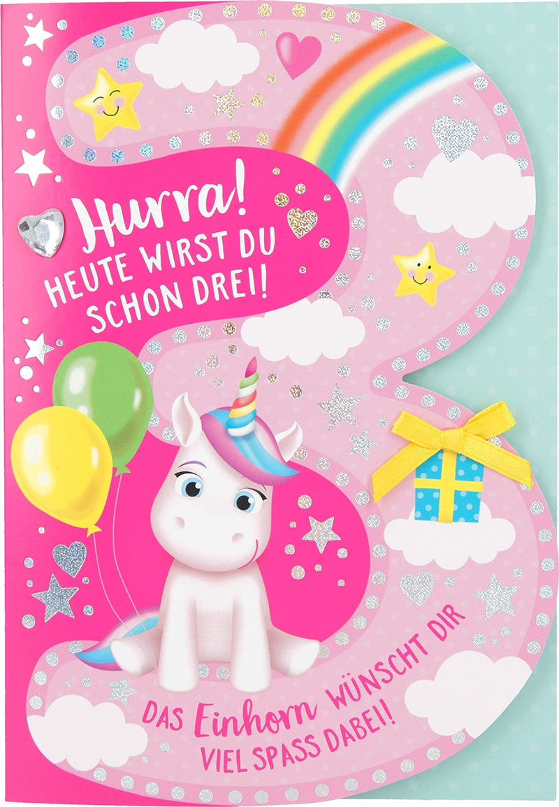 3 - Hurra! Heute wirst du schon 3!... Depesche