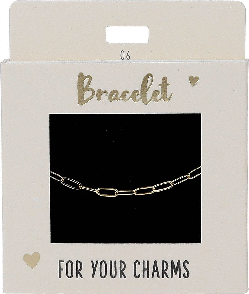Bracelet gold, links big