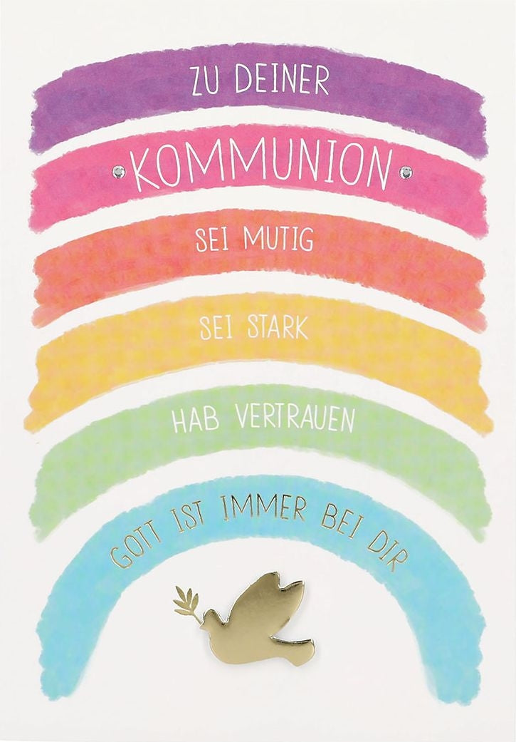Zu deiner Kommunion sei mutig sei ... Depesche