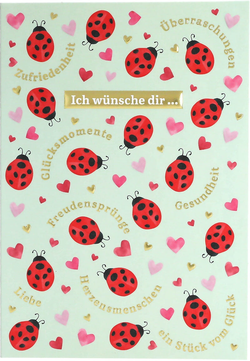 Ich wünsche dir... Zufriedenheit, Liebe. Depesche