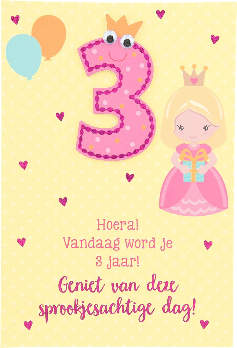 Hoera! Vandaag word je 3 jaar! Geniet... Depesche