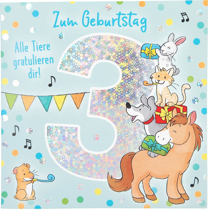 3 Zum Geburtstag Alle Tiere gratulieren Depesche