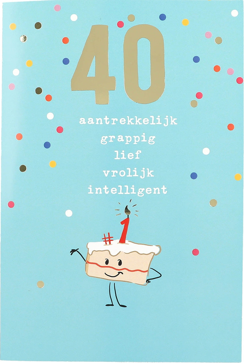 40 aantrekkelijk grappig lief vrolijk... Depesche