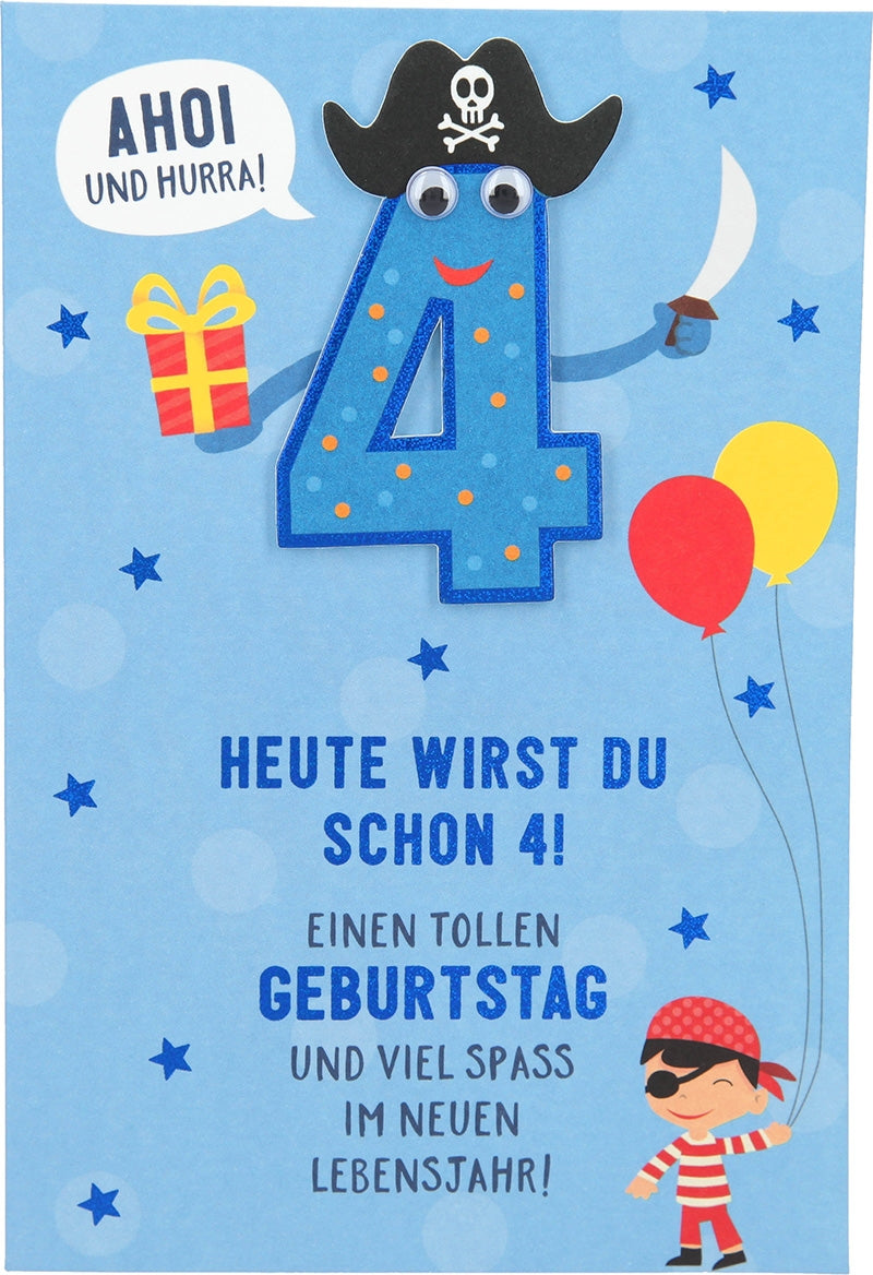Heute wirst du schon 4! Einen tollen... Depesche