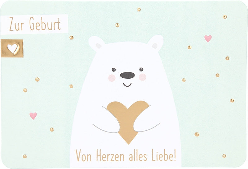 Zur Geburt von Herzen alles Liebe! Depesche