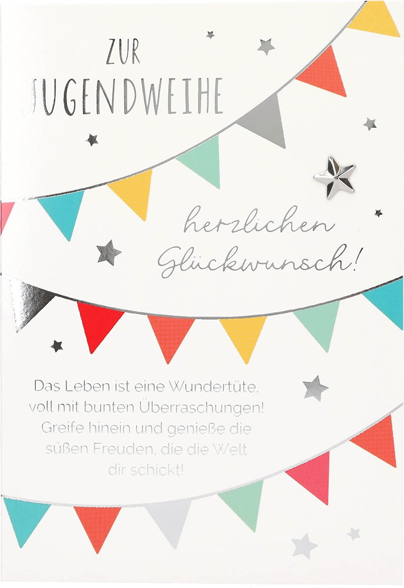Zur Jugendweihe herzlichen Glückwunsch.. Depesche