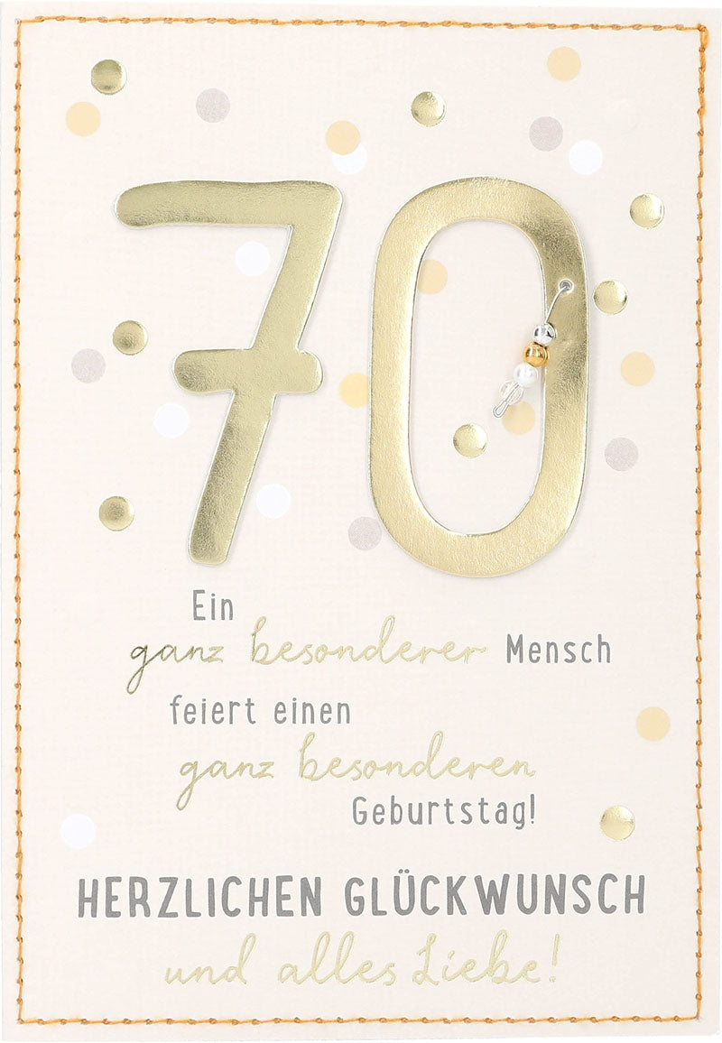 70 Ein ganz besonderer Mensch feiert... Depesche