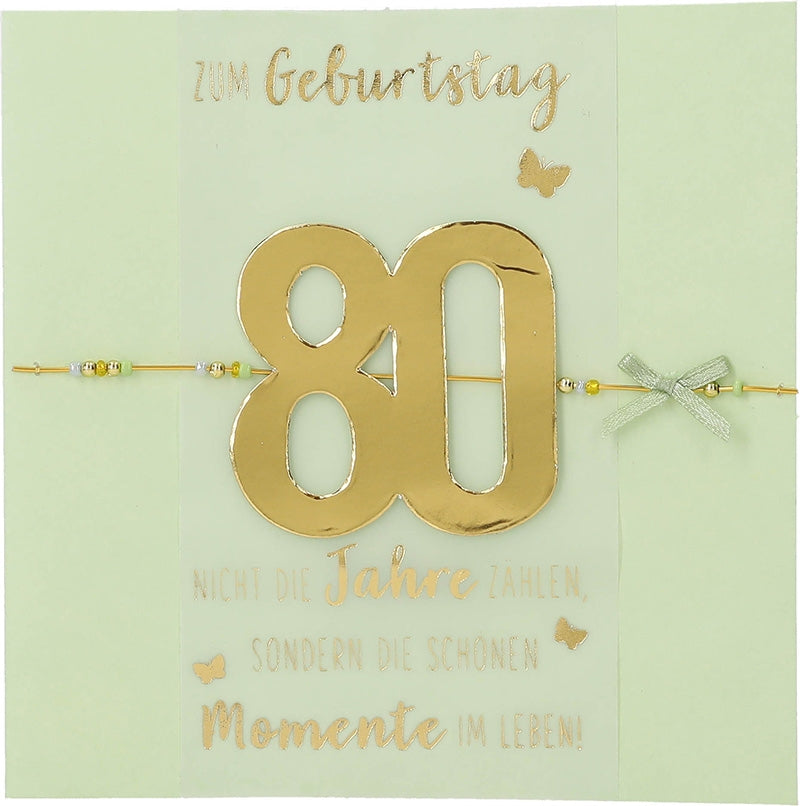 Zum Geburtstag 80 Nicht die Jahre... Depesche