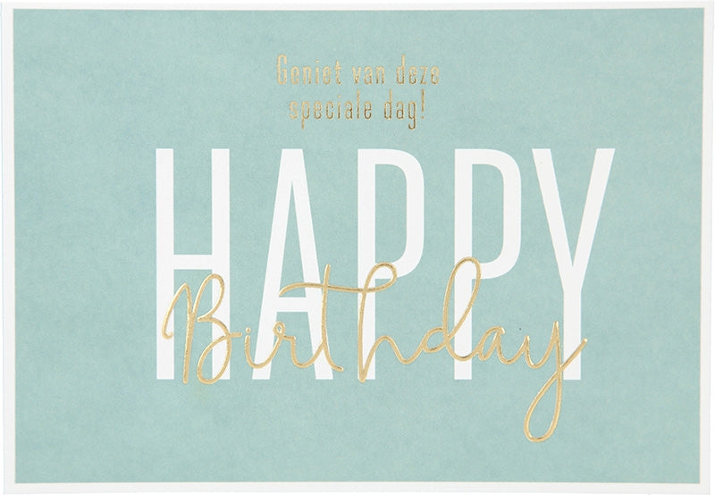 Geniet van deze speciale dag! Happy... Depesche