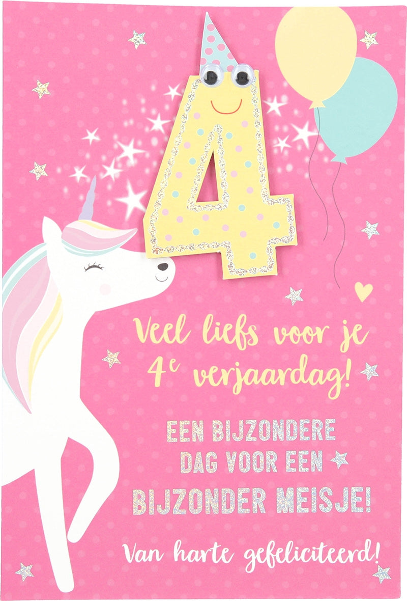 Veel liefs voor je 4e verjaardag! Een... Depesche