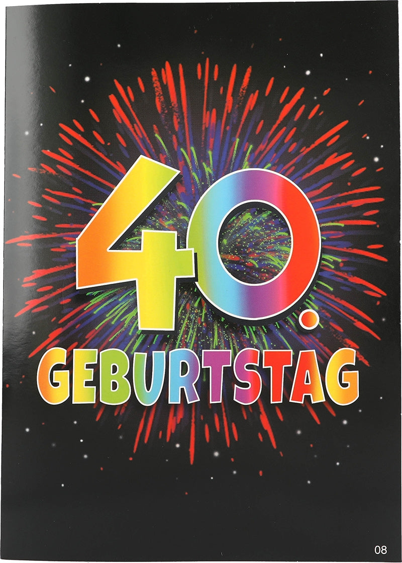 40. Geburtstag Depesche