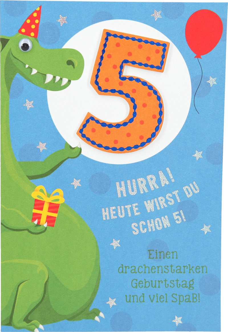Hurra! Heute wirst du schon 5! Einen... Depesche