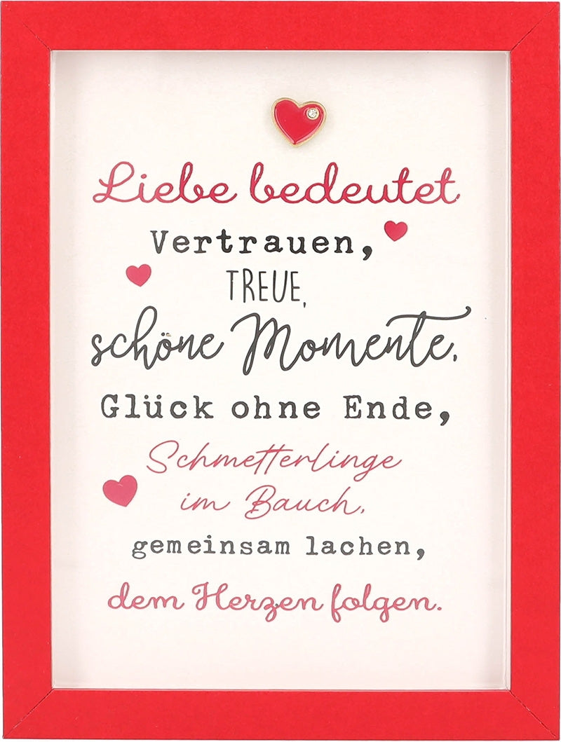 Liebe bedeutet Vertrauen, Treue, ... Depesche