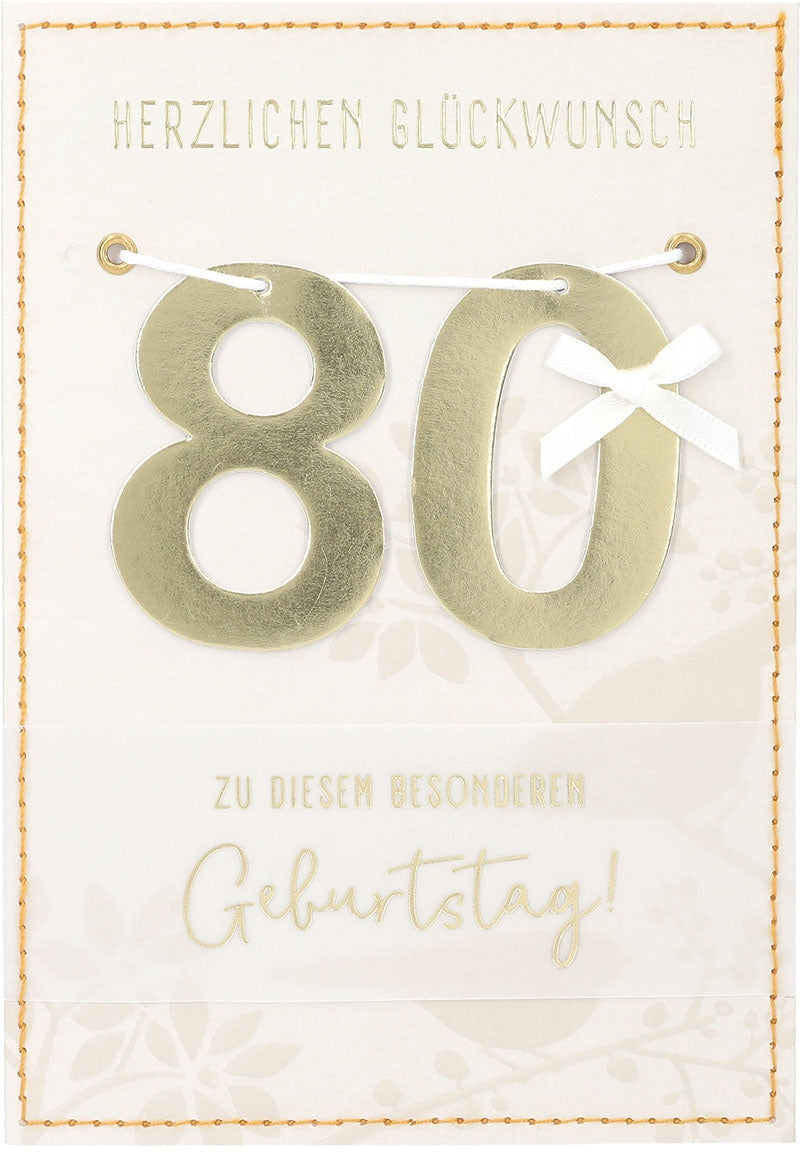 80 Herzlichen Glückwunsch zu diesem... Depesche