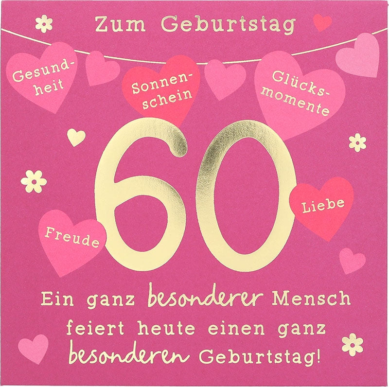 Zum Geburtstag 60 Ein ganz besonderer... Depesche