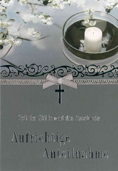 Zeit der Stille und des Abschieds. ... Depesche