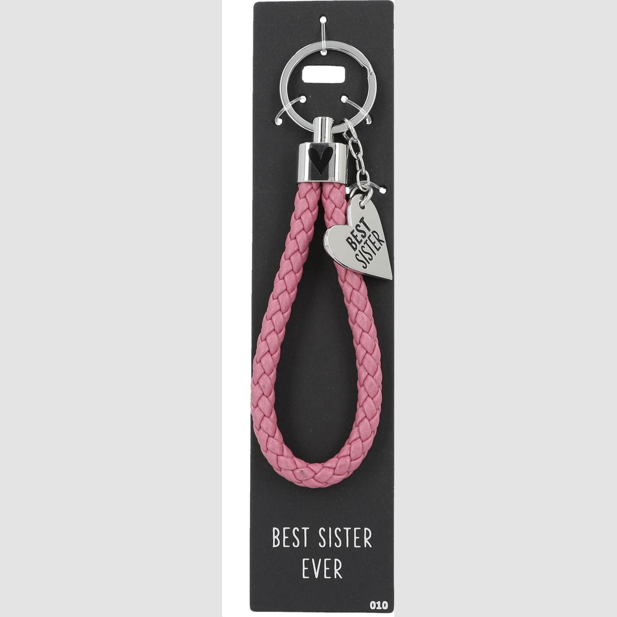 Roze Sleutelhanger 'Best Sister' - Perfect Cadeau