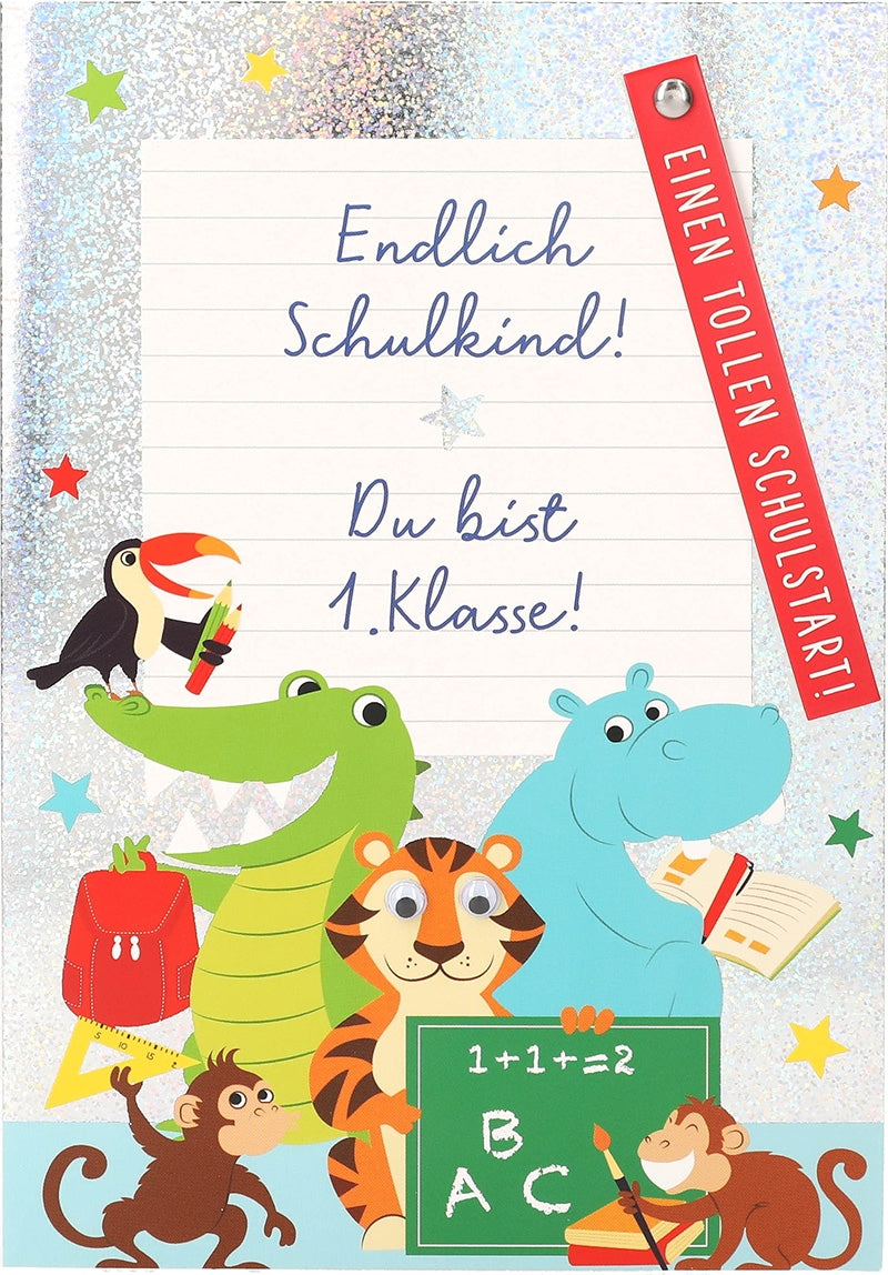 Endlich Schulkind! Du bist 1. Klasse! Depesche