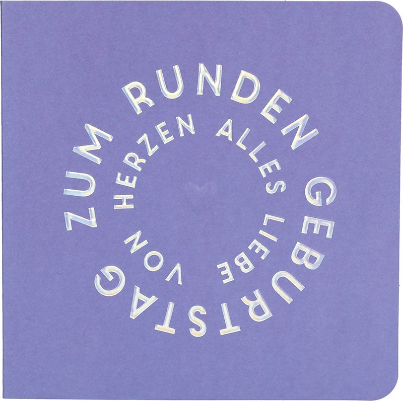 Zum runden Geburtstag von Herzen... Depesche