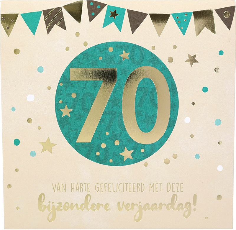 70 Van harte gefeliciteerd met deze...