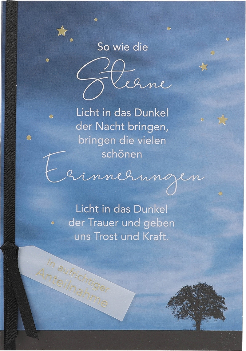 So wie die Sterne Licht in das Dunkel... Depesche