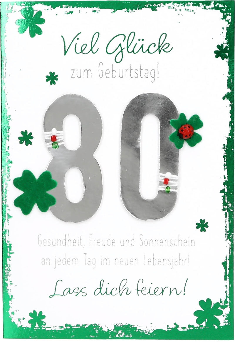 Viel Glück zum Geburtstag! 80 Gesundheit Depesche