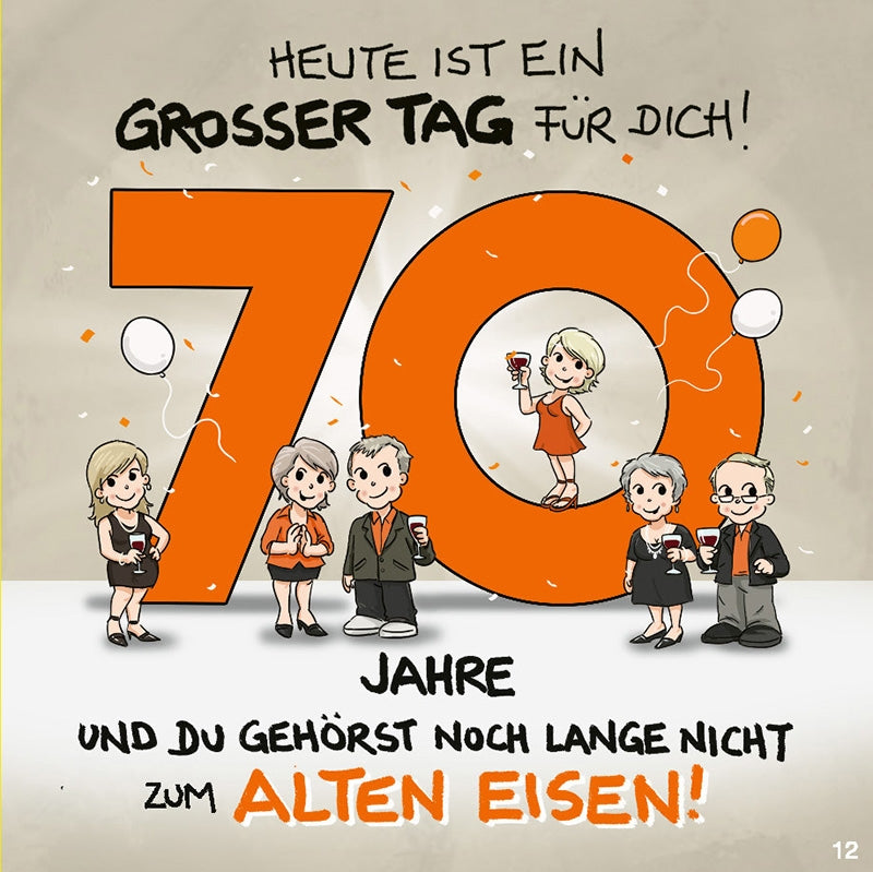 Heute ist ein grosser Tag für dich! 70 Depesche