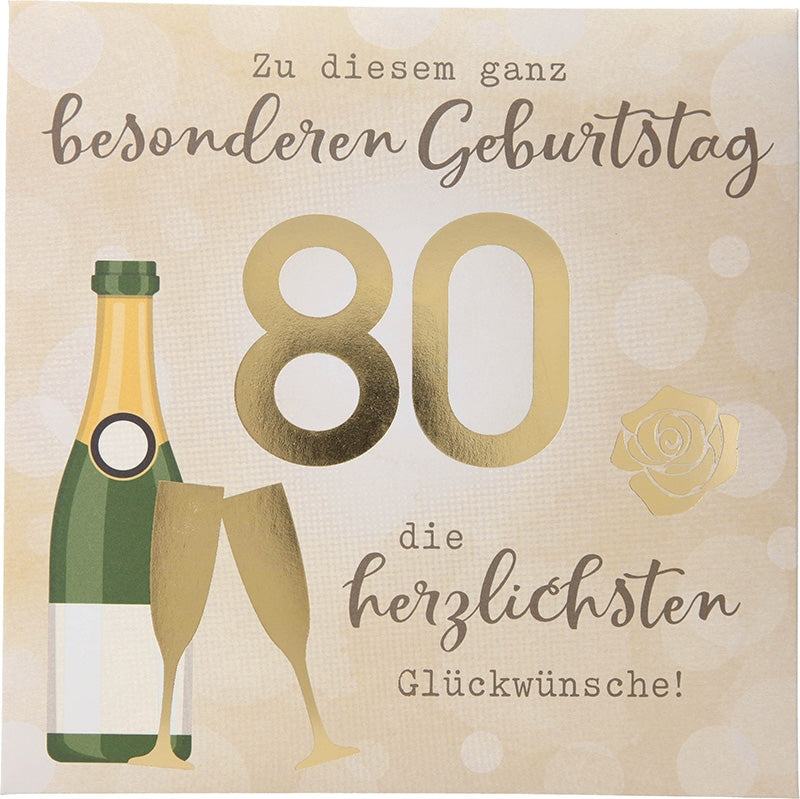 Zu diesem ganz besonderen Geburtstag 80 Depesche