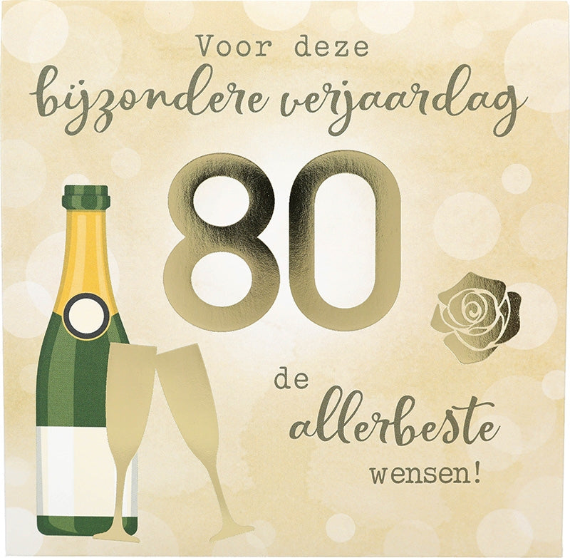 Voor deze bijzondere verjaardag 80 de...