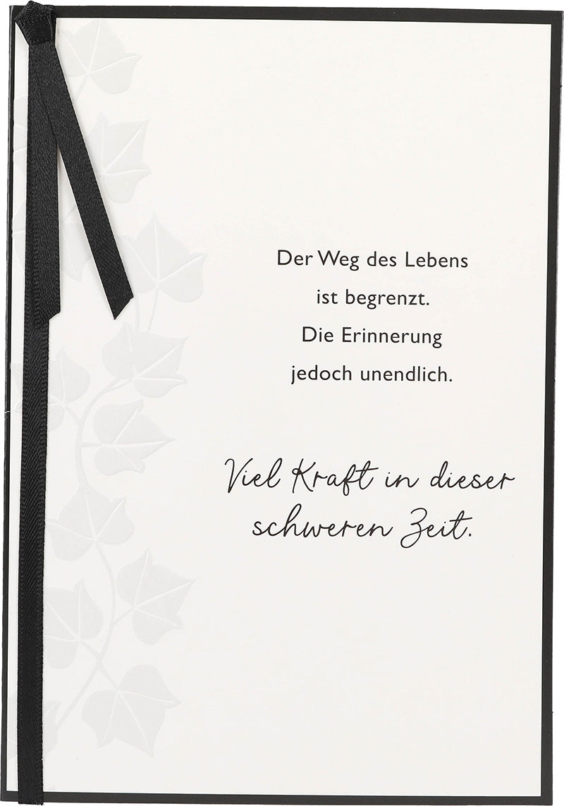 Der Weg des Lebens ist begrenzt. Die... Depesche
