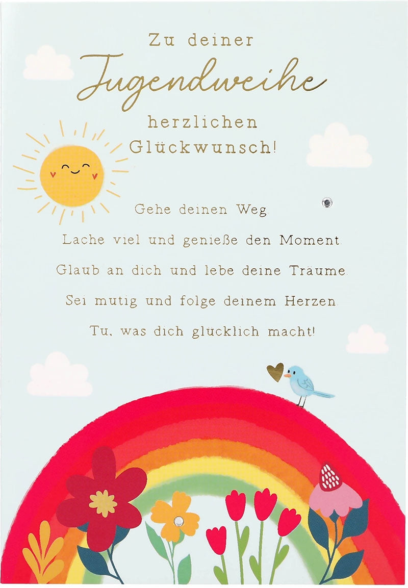 Zu deinerr Jugendweihe herzlichen ... Depesche