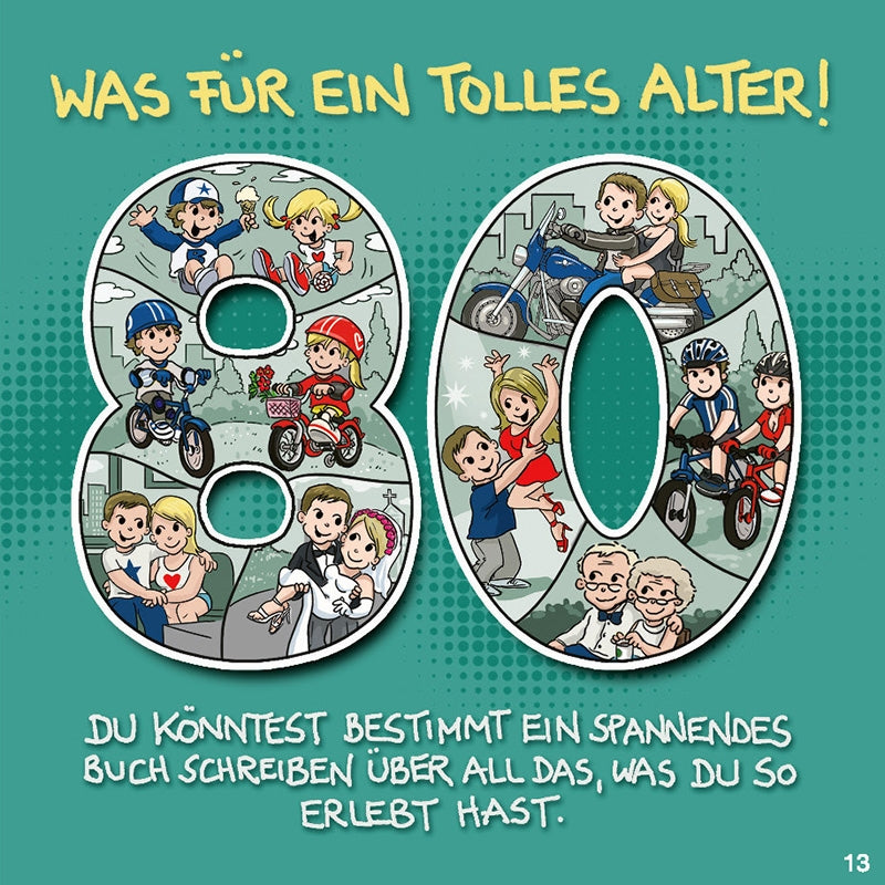 Was für ein tolles Alter! 80 Du könntest Depesche