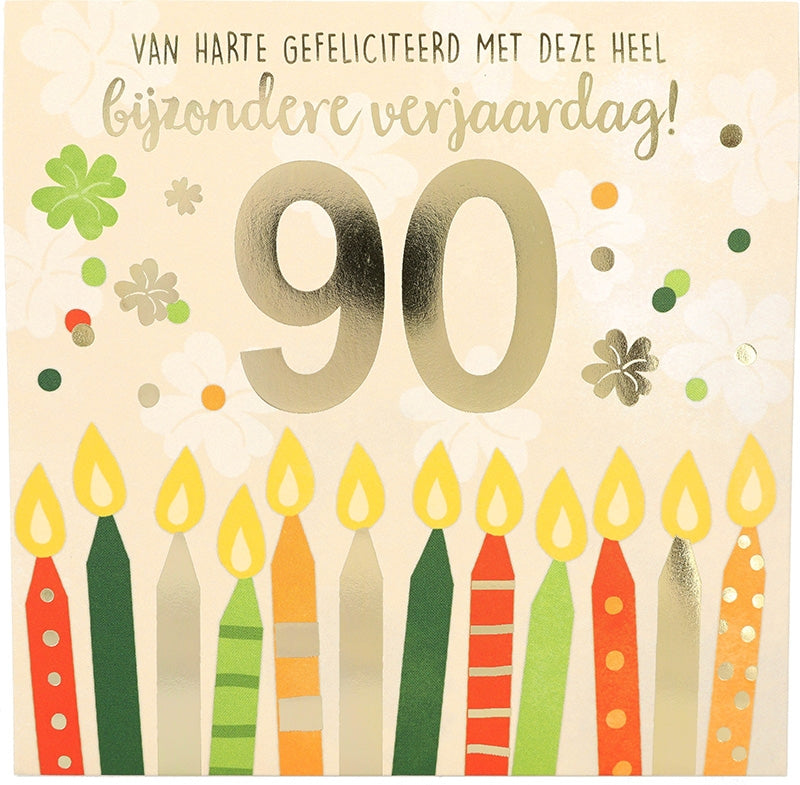 90 Van harte gefeliciteerd met deze...