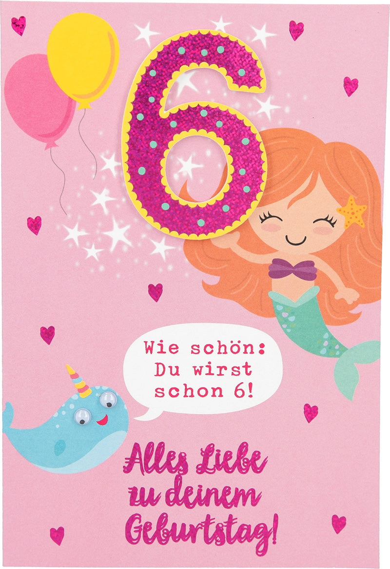 Wie schön: Du wirst schon 6! Alles... Depesche