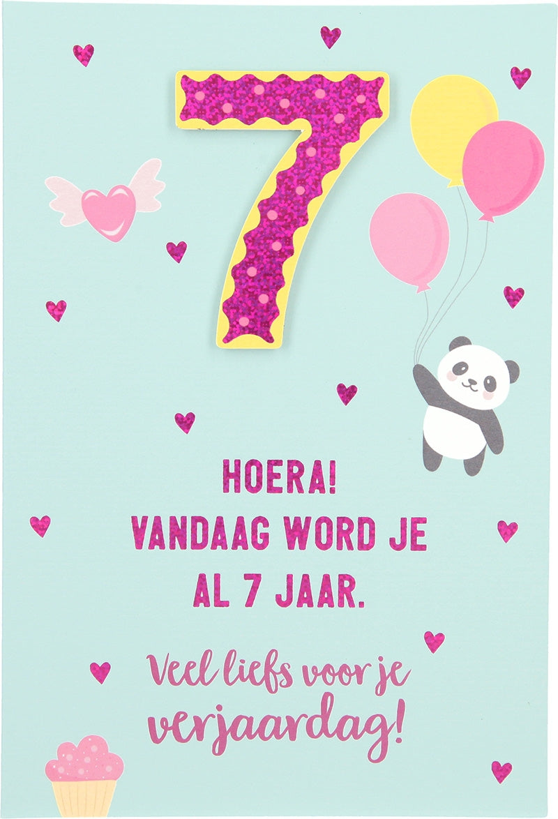 Hoera! Vandaag word je al 7 jaar. Veel.. Depesche