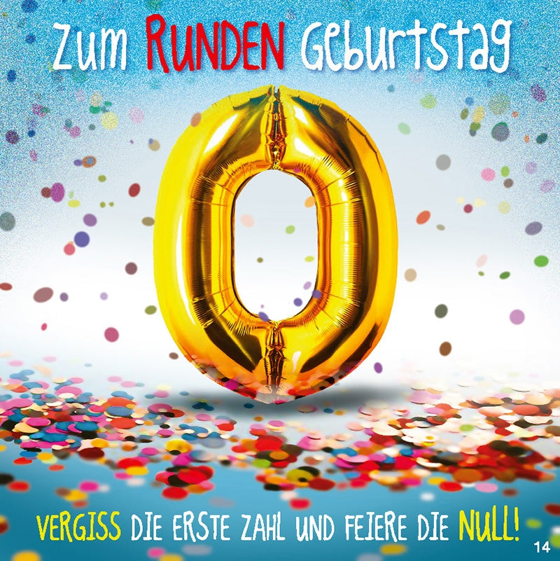 Zum runden Geburtstag vergiss die erste Depesche