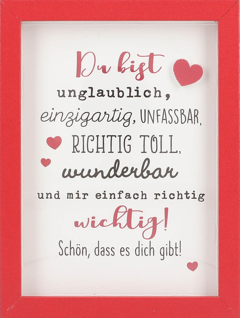 Du bist unglaublich, einzigartig, ... Depesche