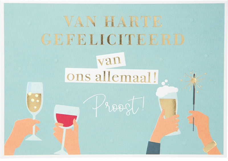 Van harte gefeliciteerd van ons allemaal Depesche
