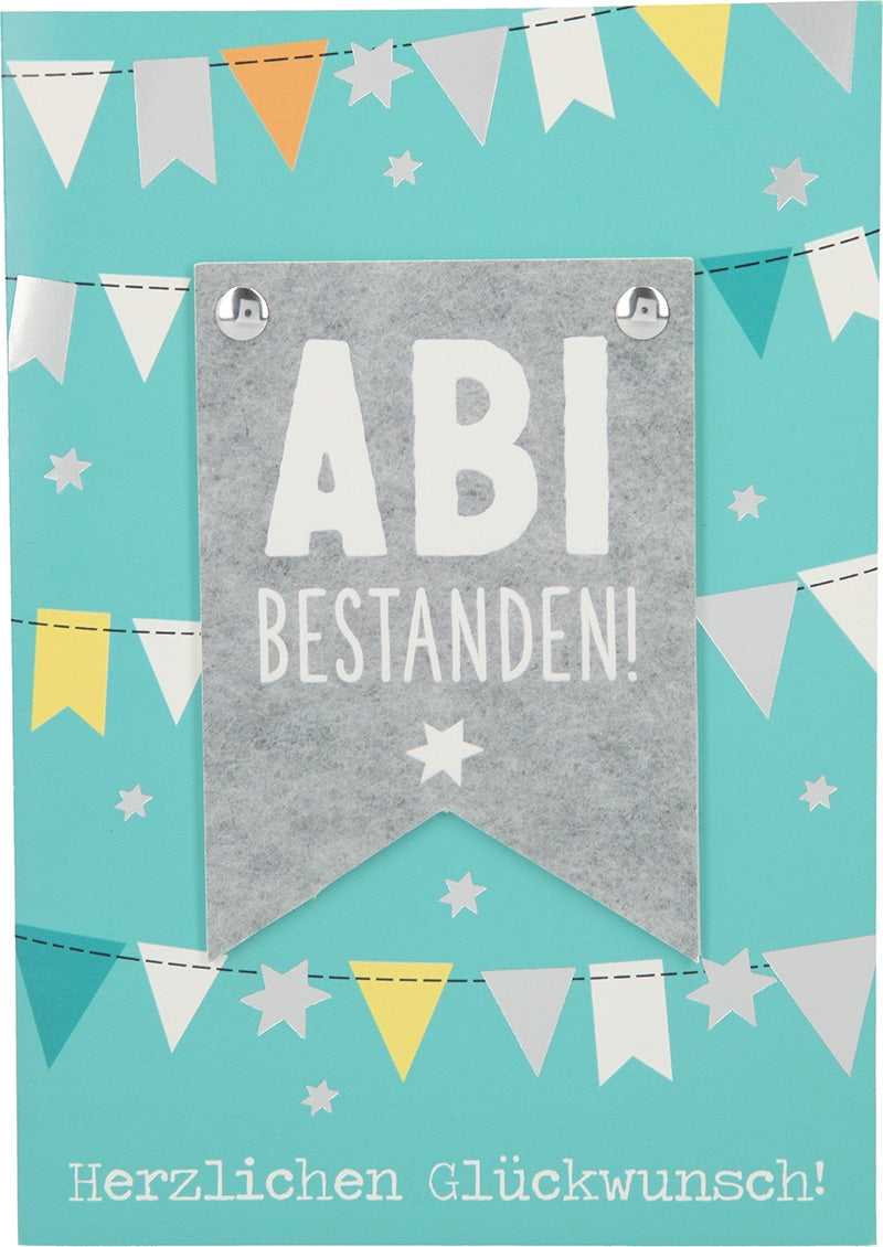ABI bestanden Herzlichen Glückwunsch Depesche