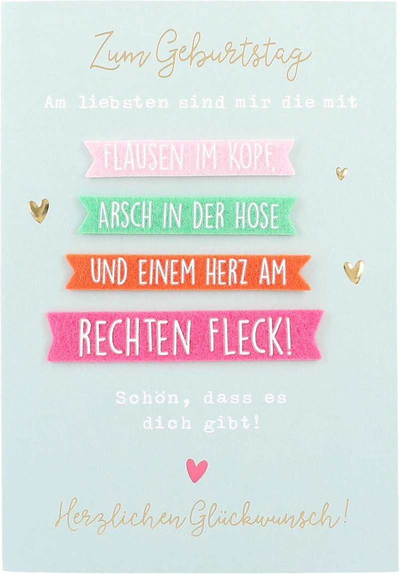 Zum Geburtstag Am liebsten sind mir ... Depesche